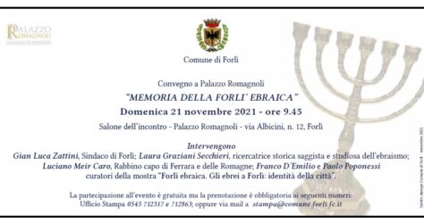 Invito Forlì Ebraica